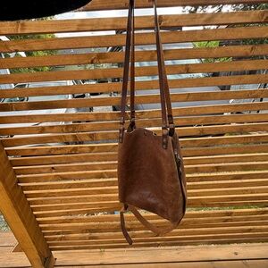 Brown Leather Shoulder Bag